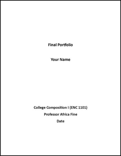 example of cover page